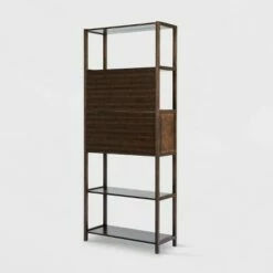 Top 10 🎁 Selma Bamboo Bookcase Right Facing Spindle Cabinet - Boraam Natural 👏