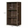 Hot Sale 👍 Costway 2 PCS 3 Tier Open Shelf Bookcase Multi-functional Storage Display Cabinet Walnut 😀 -Bookshelves And Bookcases store unnamed file 175