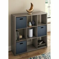 Hot Sale ๐ ClosetMaid 459000 Heavy Duty Decorative Bookcase Open Back 9-Cube Storage Organizer in Graphite Gray with Hardware for Closet, Home, Office, or Toys ๐