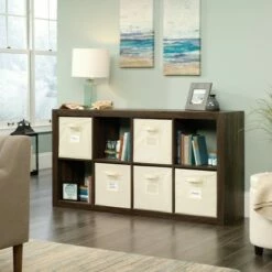 Buy 😀 Stow Away 8 Cube Organizer Smoked Oak - Sauder 🛒 -Bookshelves And Bookcases store unnamed file 1768