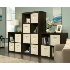 Buy 😀 Stow Away 8 Cube Organizer Smoked Oak - Sauder 🛒 -Bookshelves And Bookcases store unnamed file 1769
