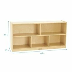 Top 10 🌟 ECR4Kids Birch 5-Section Classroom Storage Cabinet with Casters, Organizer Shelf, Natural ✨