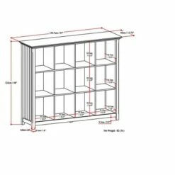 Flash Sale 🤩 48"x57" Normandy 12 Cube Storage - Wyndenhall Distressed Gray 🔥 -Bookshelves And Bookcases store unnamed file 1818