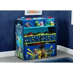 Best deal 🎁 Disney Pixar Toy Story 4 Design and Store 6 Bin Toy Organizer - Delta Children 🤩