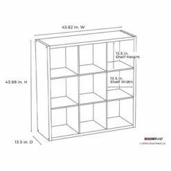 Outlet 🧨 ClosetMaid 459000 Heavy Duty Decorative Bookcase Open Back 9-Cube Storage Organizer, Graphite Gray (2 Pack) 🎁 -Bookshelves And Bookcases store unnamed file 1842
