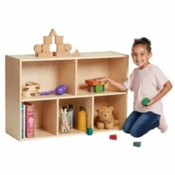 Cheapest 👍 ECR4Kids Birch Streamline 5-Compartment Storage Cabinet, Wood Toy Storage Shelves for Kids 🥰 -Bookshelves And Bookcases store unnamed file 1845