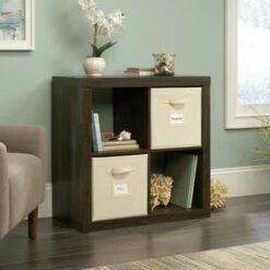 Wholesale 👏 Stow Away 4 Cube Organizer Smoked Oak - Sauder ⌛ -Bookshelves And Bookcases store unnamed file 1882