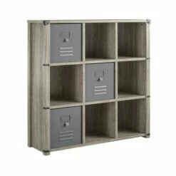 New 🥰 Little Seeds Nova 9 Cube Storage Bookcase – Grey Oak ✔️ -Bookshelves And Bookcases store unnamed file 1898