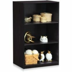 Wholesale ⌛ Furinno Basic Simple Sleek Wooden 3 Tier Open Bookcase Display Storage Shelf for Home Rooms and Office Organization, Dark Walnut 😍 -Bookshelves And Bookcases store unnamed file 1906