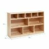 Promo ❤️ ECR4Kids Birch 5+5 Storage and Cubby Tray Cabinet with Rolling Casters, Mobile Classroom Organizer 🧨
