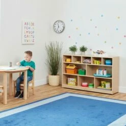 Promo ❤️ ECR4Kids Birch 5+5 Storage and Cubby Tray Cabinet with Rolling Casters, Mobile Classroom Organizer 🧨 -Bookshelves And Bookcases store unnamed file 1971