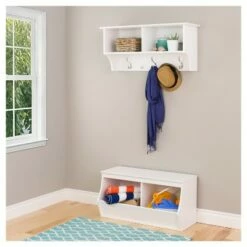 Cheapest 😉 Fremont Entryway Storage Cubbie - 2 Bin - White - Prepac 🎉