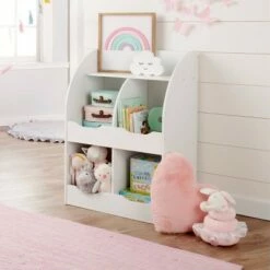 Best reviews of ✨ Badger Basket 4 Bin Storage Cubby with Bookshelf White 🎁 -Bookshelves And Bookcases store unnamed file 2004