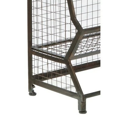 Brand new โญ 54" Clendon Metal Bin Étagère Bronze/Silver - HomeFare ๐ 3 Brand new โญ 54" Clendon Metal Bin Étagère Bronze/Silver - HomeFare ๐ - Image 2