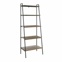 Wholesale 🎉 72" Open Storage Ladder Bookshelf - Saracina Home Dark Walnut ⌛ -Bookshelves And Bookcases store unnamed file 2145