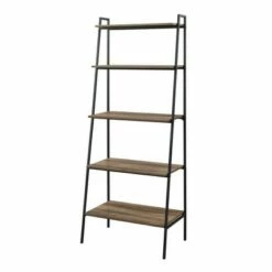 Wholesale 🎉 72" Open Storage Ladder Bookshelf - Saracina Home Dark Walnut ⌛ -Bookshelves And Bookcases store unnamed file 2146