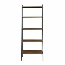 Wholesale 🎉 72" Open Storage Ladder Bookshelf - Saracina Home Dark Walnut ⌛ -Bookshelves And Bookcases store unnamed file 2147