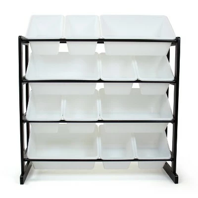 Best Pirce ⌛ Ladder Toy Storage Organizer with 12 Storage Bins Espresso/White - Humble Crew ✔️ 3 Best Pirce ⌛ Ladder Toy Storage Organizer with 12 Storage Bins Espresso/White - Humble Crew ✔️