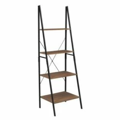 Best Sale ✔️ Regency 72" Nomad Ladder Bookcase - Niche Black ❤️ -Bookshelves And Bookcases store unnamed file 2161