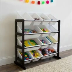 Best Pirce ⌛ Ladder Toy Storage Organizer with 12 Storage Bins Espresso/White - Humble Crew ✔️ 8 Best Pirce ⌛ Ladder Toy Storage Organizer with 12 Storage Bins Espresso/White - Humble Crew ✔️ -Bookshelves And Bookcases store unnamed file 217