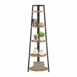 Flash Sale ❤️ 70" 5-Tier Corner Ladder Display Shelving Unit Metal & Distressed Wood - Danya B. 🥰 -Bookshelves And Bookcases store unnamed file 2206