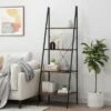 Hot Sale 🥰 71.5" Newnan Modern Industrial 4 Shelf Etagere Ladder Bookcase - Christopher Knight Home White/black ⌛ -Bookshelves And Bookcases store unnamed file 2215