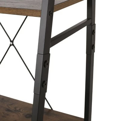 Hot Sale 🥰 71.5" Newnan Modern Industrial 4 Shelf Etagere Ladder Bookcase - Christopher Knight Home White/black ⌛ 5 Hot Sale 🥰 71.5" Newnan Modern Industrial 4 Shelf Etagere Ladder Bookcase - Christopher Knight Home White/black ⌛ - Image 3