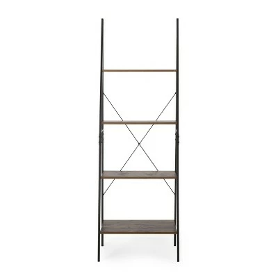 Hot Sale 🥰 71.5" Newnan Modern Industrial 4 Shelf Etagere Ladder Bookcase - Christopher Knight Home White/black ⌛ 10 Hot Sale 🥰 71.5" Newnan Modern Industrial 4 Shelf Etagere Ladder Bookcase - Christopher Knight Home White/black ⌛ - Image 8