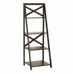 Flash Sale 😀 56" 4 Tier Crossback Shelf - Buylateral Charcoal 👏 -Bookshelves And Bookcases store unnamed file 2245