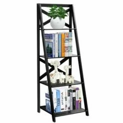 Cheap 🥰 Costway 2 Pcs 4-Tier Ladder Shelf Bookshelf Bookcase Storage Display Leaning Home Office 🔥 -Bookshelves And Bookcases store unnamed file 2346