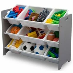 Promo ✔️ Delta Children MySize 9 Bin Plastic Toy Organizer - Gray with White Bins 😍 -Bookshelves And Bookcases store unnamed file 24