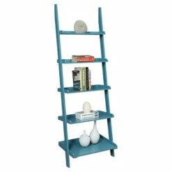 Best reviews of 😉 Breighton Home French Country Ladder 72" 5 Shelf Bookshelf - Convenience Concepts White 😀