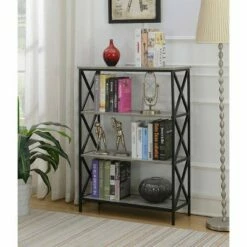 Buy ⭐ 42" Tucson 4 Tier Bookcase Faux Birch - Breighton Home ✔️ -Bookshelves And Bookcases store unnamed file 2509