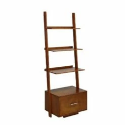 Wholesale 😍 Breighton Home American Heritage Ladder Bookcase with File Drawer - Johar Furniture Black ⭐ -Bookshelves And Bookcases store unnamed file 2523