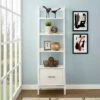 Coupon 😉 70" Landon Small Bookcase - Crosley White ❤️ -Bookshelves And Bookcases store unnamed file 2527