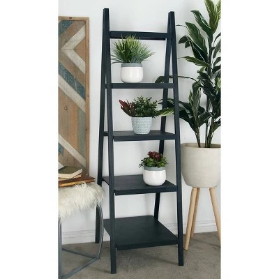 Flash Sale π Wood Ladder Bookshelf - Olivia & May Gray π 3 Flash Sale π Wood Ladder Bookshelf - Olivia & May Gray π