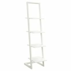 Best Sale 🥰 56" Designs2Go 4 Tier Ladder Bookshelf - Breighton Home Faux Birch/black ✨ -Bookshelves And Bookcases store unnamed file 2569