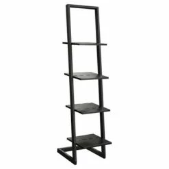 Best Sale 🥰 56" Designs2Go 4 Tier Ladder Bookshelf - Breighton Home Faux Birch/black ✨ -Bookshelves And Bookcases store unnamed file 2571