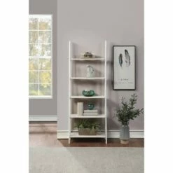 Deals 😀 72.25" Brookings Ladder Bookshelf White - OSP Home Furnishings 😍 -Bookshelves And Bookcases store unnamed file 2596