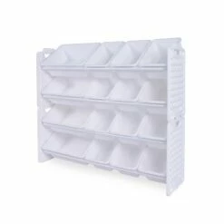 Deals 👏 UNiPLAY Toy Organizer With 16 Removable Storage Bins and Block Play Panel, Multi-Size Bin Organizer ⌛ -Bookshelves And Bookcases store unnamed file 260