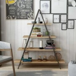 New ⌛ 59" Mathews 4-Shelf Ladder Bookcase Bronze - HOMES: Inside + Out 😀 -Bookshelves And Bookcases store unnamed file 2603