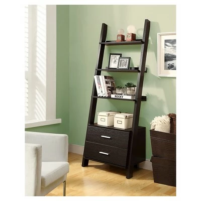Best Pirce 𧨠69" Ladder Bookcase with Drawers - EveryRoom Dark Taupe π 3 Best Pirce 𧨠69" Ladder Bookcase with Drawers - EveryRoom Dark Taupe π