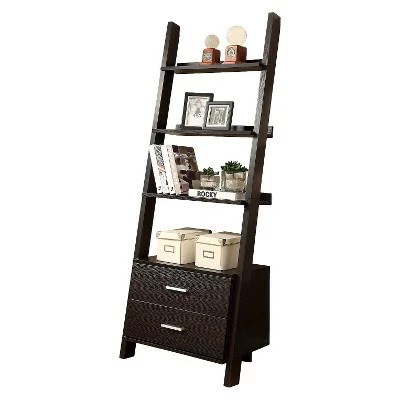 Best Pirce 𧨠69" Ladder Bookcase with Drawers - EveryRoom Dark Taupe π 7 Best Pirce 𧨠69" Ladder Bookcase with Drawers - EveryRoom Dark Taupe π - Image 5
