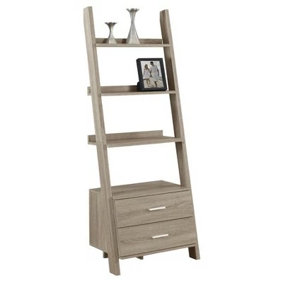 Best Pirce 𧨠69" Ladder Bookcase with Drawers - EveryRoom Dark Taupe π 9 Best Pirce 𧨠69" Ladder Bookcase with Drawers - EveryRoom Dark Taupe π - Image 7