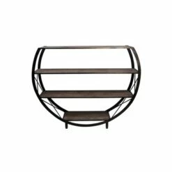 Cheapest 🥰 41.8" Bryan Keith Santa Monica Circle Bookshelf Black/Brown - Stylecraft 🥰