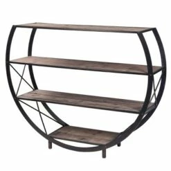 Cheapest 🥰 41.8" Bryan Keith Santa Monica Circle Bookshelf Black/Brown - Stylecraft 🥰 -Bookshelves And Bookcases store unnamed file 2635
