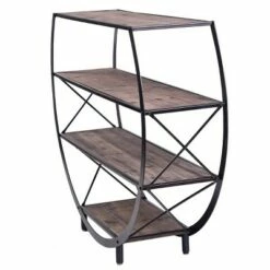 Cheapest 🥰 41.8" Bryan Keith Santa Monica Circle Bookshelf Black/Brown - Stylecraft 🥰 -Bookshelves And Bookcases store unnamed file 2636