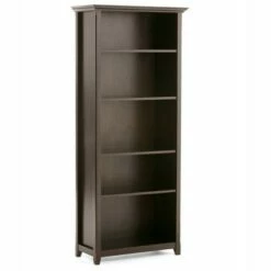 Buy 🥰 Halifax 5 Shelf Bookshelf - WyndenHall Golden Brown ⌛ -Bookshelves And Bookcases store unnamed file 2654