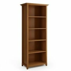 Buy 🥰 Halifax 5 Shelf Bookshelf - WyndenHall Golden Brown ⌛ -Bookshelves And Bookcases store unnamed file 2656