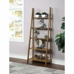 Coupon 😉 72.25" Bandon Ladder Bookshelf Ginger Brown - OSP Home Furnishings 👍 -Bookshelves And Bookcases store unnamed file 2664